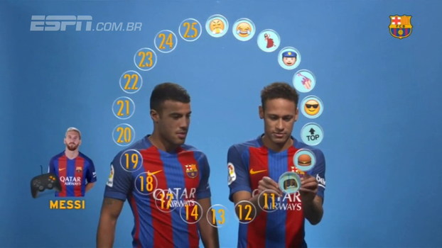 Qual emoji simboliza Messi? Elenco do Barcelona escolhe 4957518_WEB BARCELONA 19072017.mp4