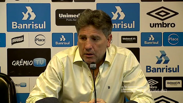 Renato Gaúcho minimiza entrevista de Mano: 'Queriam que ele falasse que seria 3 a 1 para o Grêmio?' Renato Gaúcho minimiza entrevista de Mano: 'Queriam que ele falasse que seria 3 a 1 para o Grêmio?'