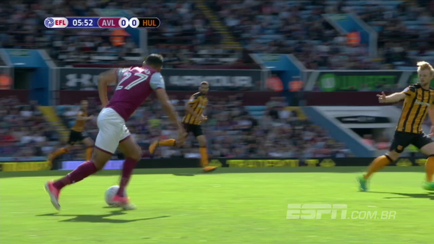 Aston Villa sai na frente, mas toma o empate do Hull City na abertura da 2ª divisão do Inglês Aston Villa sai na frente, mas toma o empate do Hull City na abertura da 2ª divisão do Inglês