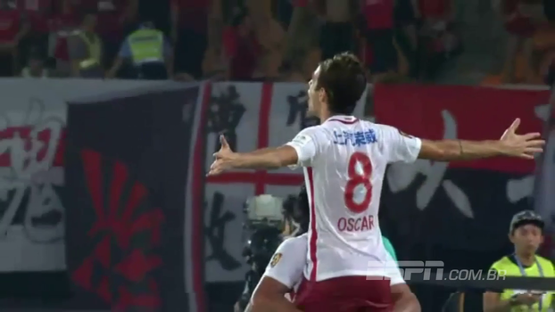 Com direito a golaço, Oscar marca duas vezes em goleada do Shanghai SIPG pela Copa da China Com direito a golaço, Oscar marca duas vezes em goleada do Shanghai SIPG pela Copa da China