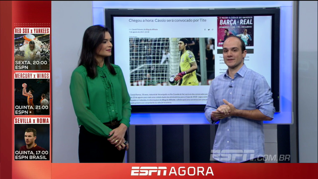 Blogueiro do Corinthians no ESPN FC crava a convocação de Cássio para a seleção brasileira Blogueiro do Corinthians no ESPN FC crava a convocação de Cássio para a seleção brasileira