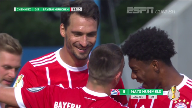 Copa da Alemanha: Gols de Chemnitzer 0 x 5 Bayern de Munique Veja os gols da vitória do Bayern de Munique sobre o Chemnitzer por 5 a 0