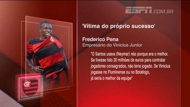 Após fala polêmica do empresário, Unzelte diz que Vinícius Jr poderia ser titular até do Corinthians Após fala polêmica do empresário, Unzelte diz que Vinícius Jr poderia ser titular até do Corinthians