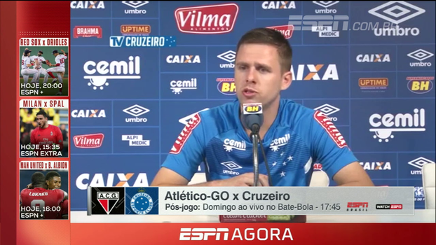 Lateral do Cruzeiro cita força do grupo para disputa do Brasileiro e Copa do Brasil Lateral do Cruzeiro cita força do grupo para disputa do Brasileiro e Copa do Brasil