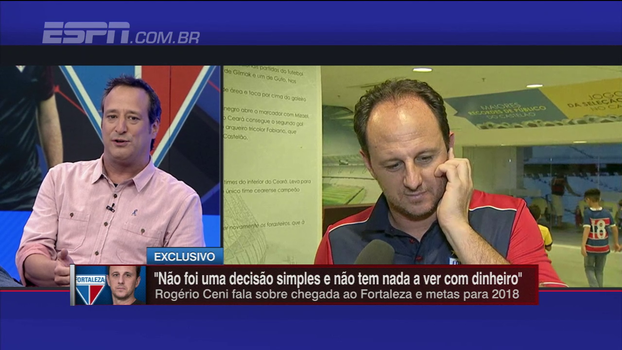 Ceni fala de estrutura e montagem do elenco no Fortaleza e afirma: 'Gosto que tenha pressão, prefiro que seja sobre mim'