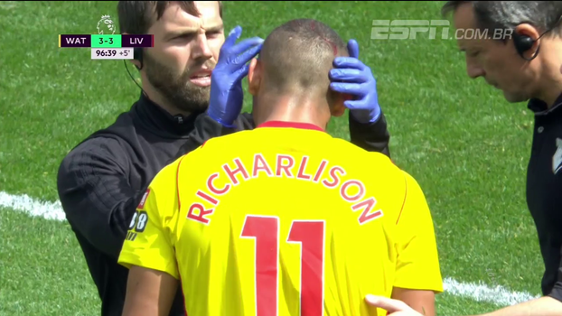Participação no gol de empate e até corte no rosto: veja como foi a estreia de Richarlison, ex-Flu, na Premier League Participação no gol de empate e até corte no rosto: veja como foi a estreia de Richarlison, ex-Flu, na Premier League