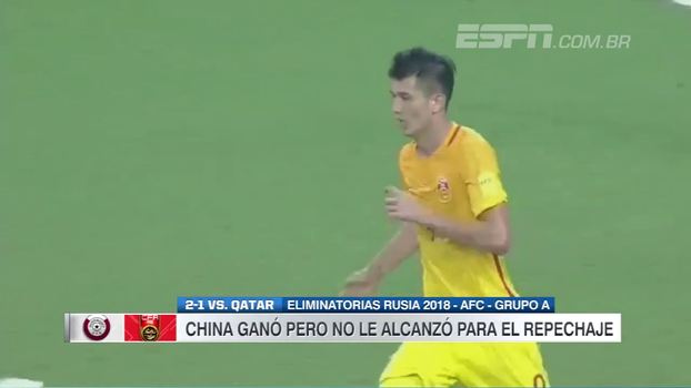China até vira sobre o Catar, mas acaba fora da Copa nas Eliminatórias Asiáticas China até vira sobre o Catar, mas acaba fora da Copa nas Eliminatórias Asiáticas