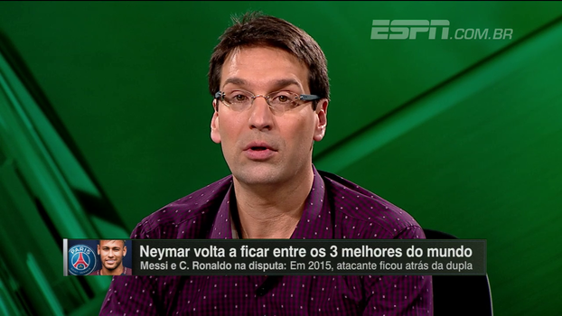 Arnaldo vê diferença de CR7 e Messi aumentando para Neymar: 'Os dois continuaram cuidando absurdamente bem de suas carreiras' Arnaldo vê diferença de CR7 e Messi aumentando para Neymar: 'Os dois continuaram cuidando absurdamente bem de suas carreiras'
