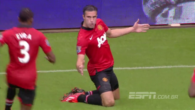 Com 2 gols, Van Persie comandou vitória do United sobre o Swansea em 2013 Com 2 gols, Van Persie comandou vitória do United sobre o Swansea em 2013
