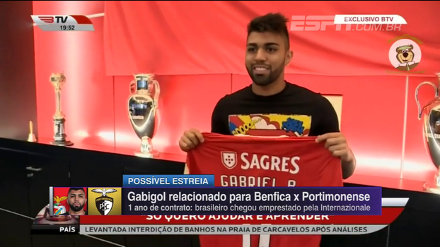 Rafael Oliveira vê formação tática do Benfica podendo ajudar Gabigol; Hofman relembra seu tempo na Itália Rafael Oliveira vê formação tática do Benfica podendo ajudar Gabigol; Hofman relembra seu tempo na Itália