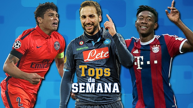 'Monstro' Thiago Silva, 'hat-trick' de Higuaín, Porto de volta às quartas da Champions e a máquina de fazer gols do Bayern no Tops da Semana Assista ao 'Tops da Semana'