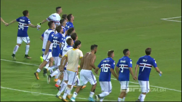 Recurso eletrônico valida, Quagliarella faz dois e Sampdoria vira sobre o Benevento Assista aos melhores momentos da vitória da Sampdoria sobre o Benevento por 2 a 1!