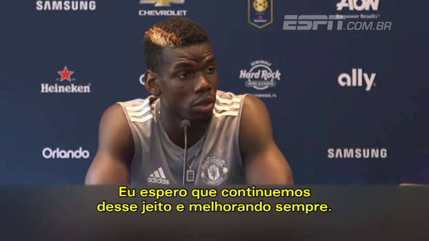Pogba: 'O Manchester United está evoluindo bastante' Pogba: 'O Manchester United está evoluindo bastante'