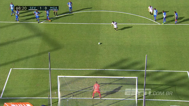 Sevilla vence Málaga por 2 a 0 e assume a vice-liderança provisória do Campeonato Espanhol Veja os gols da vitória do Sevilla sobre o Málaga por 2 a 0