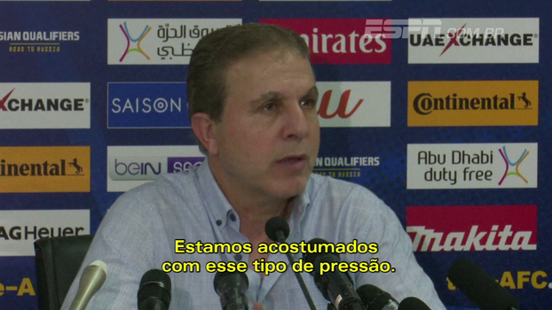 Técnico da Síria: ‘Estamos provando para o mundo que a seleção sempre está com alto astral’ Técnico da Síria: ‘Estamos provando para o mundo que a seleção sempre está com alto astral’