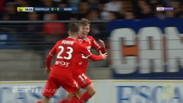 Goleiro faz milagre, Llamas marca e Rennes bate o Montpellier fora de casa Goleiro faz milagre, Llamas marca e Rennes bate o Montpellier fora de casa
