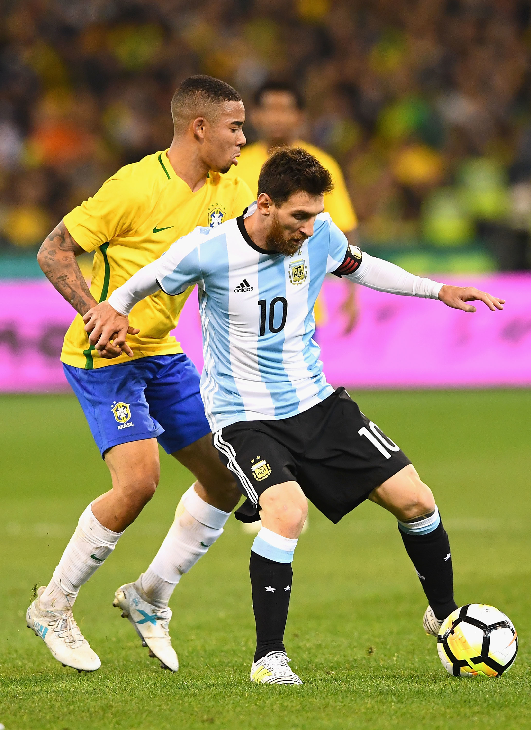 Messi contra o Brasil em 2017