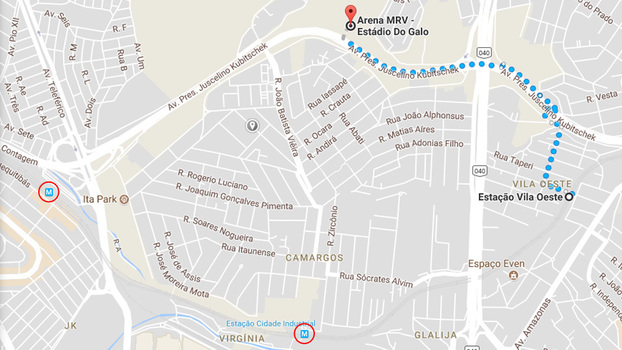 Est&aacute;dio do Atl&eacute;tico teria f&aacute;cil acesso por metr&ocirc;, com tr&ecirc;s esta&ccedil;&otilde;es pr&oacute;ximas