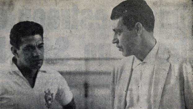 Ao lado de Garrincha, Brand&atilde;o estava no Corinthians em 1966, antes de ir para a Argentina